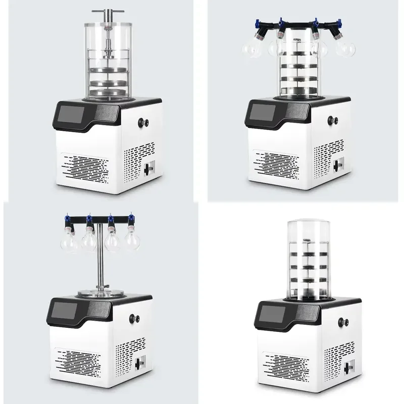for 3L Desktop Freeze Dryer with  Screen Control for Laboratory Research Lyophilization Machine