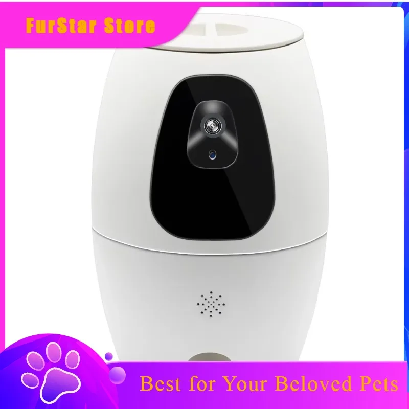 FurStar Smart Pet Feeder Remote Monitoring Feeder Cats And Dogs,Smart Pet Companion