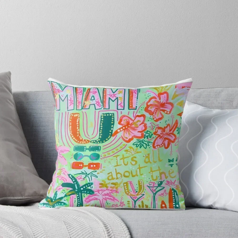 

Miami Collage Throw Pillow Couch Pillows anime girl pillow pillowcase Decorative Cushions For Living Room pillow