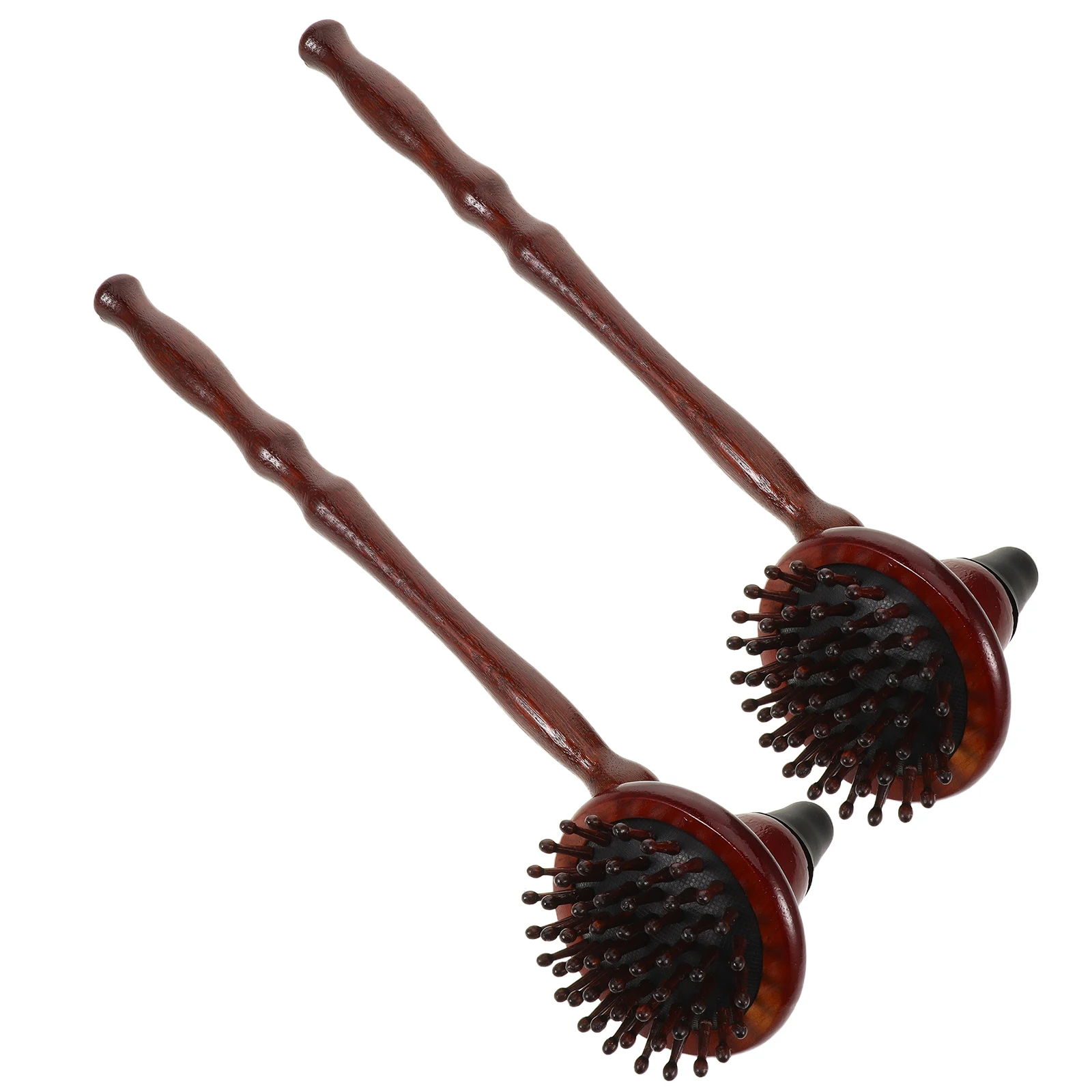 

2pcs Wooden Massage Hammer Handheld Back Leg Massager For Shoulder Neck Pain Relief Portable Manual Body Relaxation Tool Double