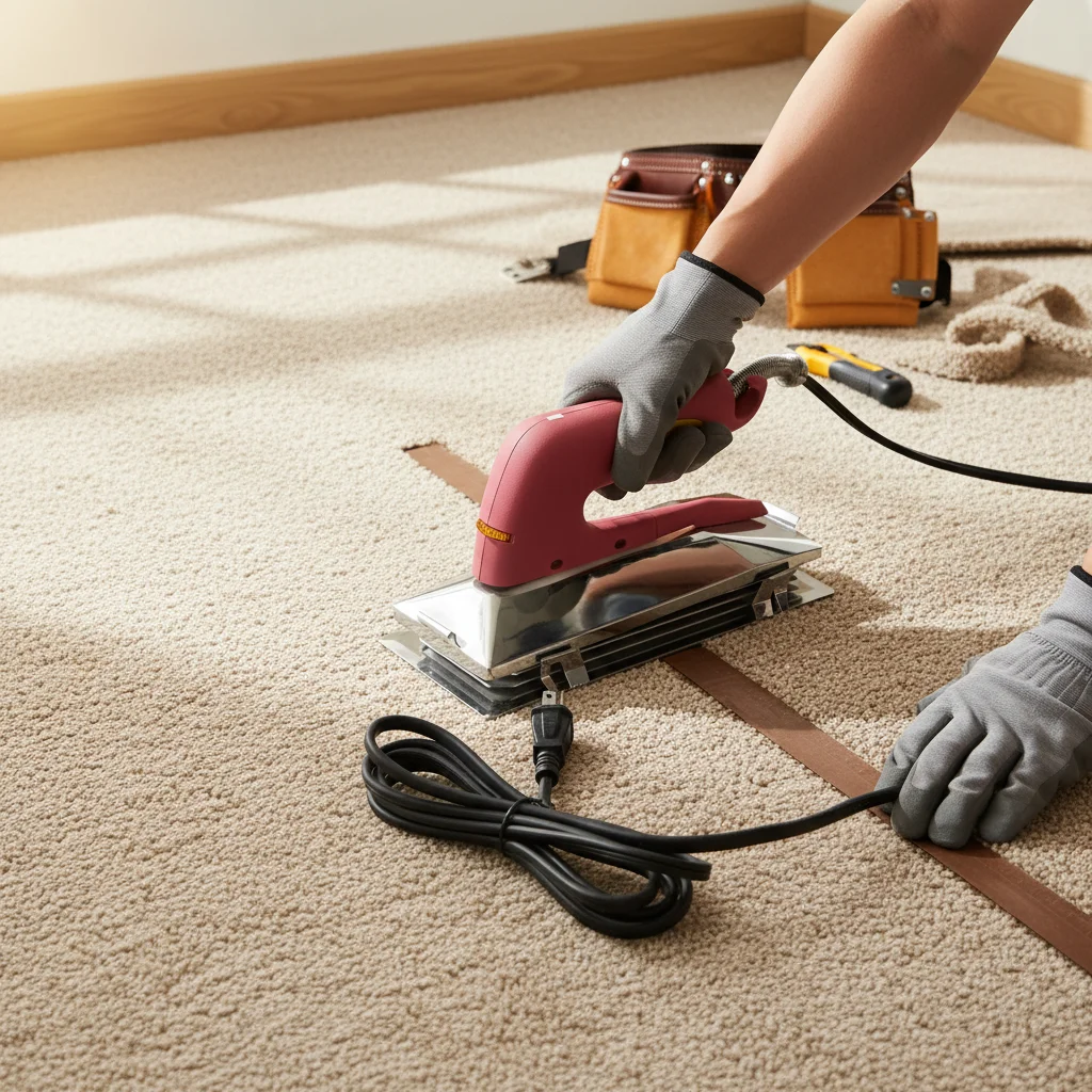 1pc 800W Carpet Seaming Iron With 4 Heat Settings Non-Stick Base With Heat Shield For Connect Carpets Efficient Carpet Installer