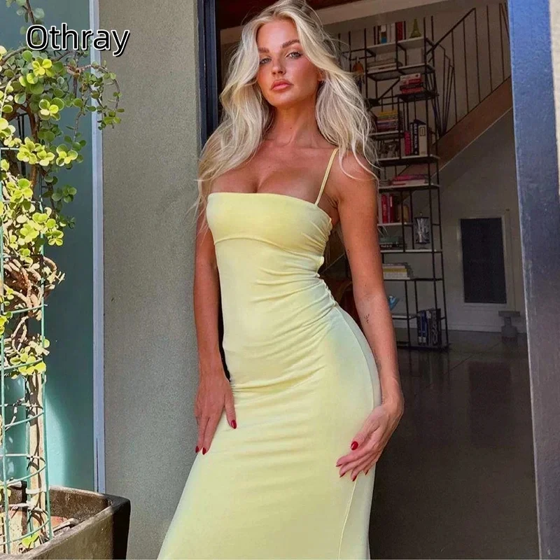 Spaghettiträger-Etui-Abschlussballkleider, sexy, rückenfrei, Strandkleid, langes Kleid, elegante Nachtclub-Partykleider, individuell gestaltet