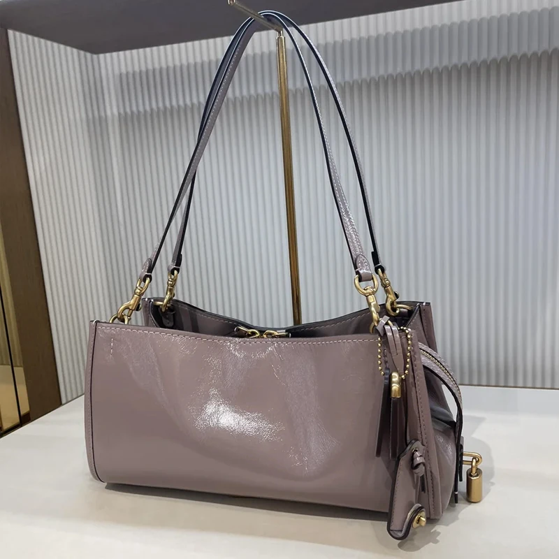 

Rogue 34 Satchel Underarm Bag For Women Luxury Designer Handbag Purse 2026 New In Vintage PU Oil Waxed Multi-Story Lock Shoulder