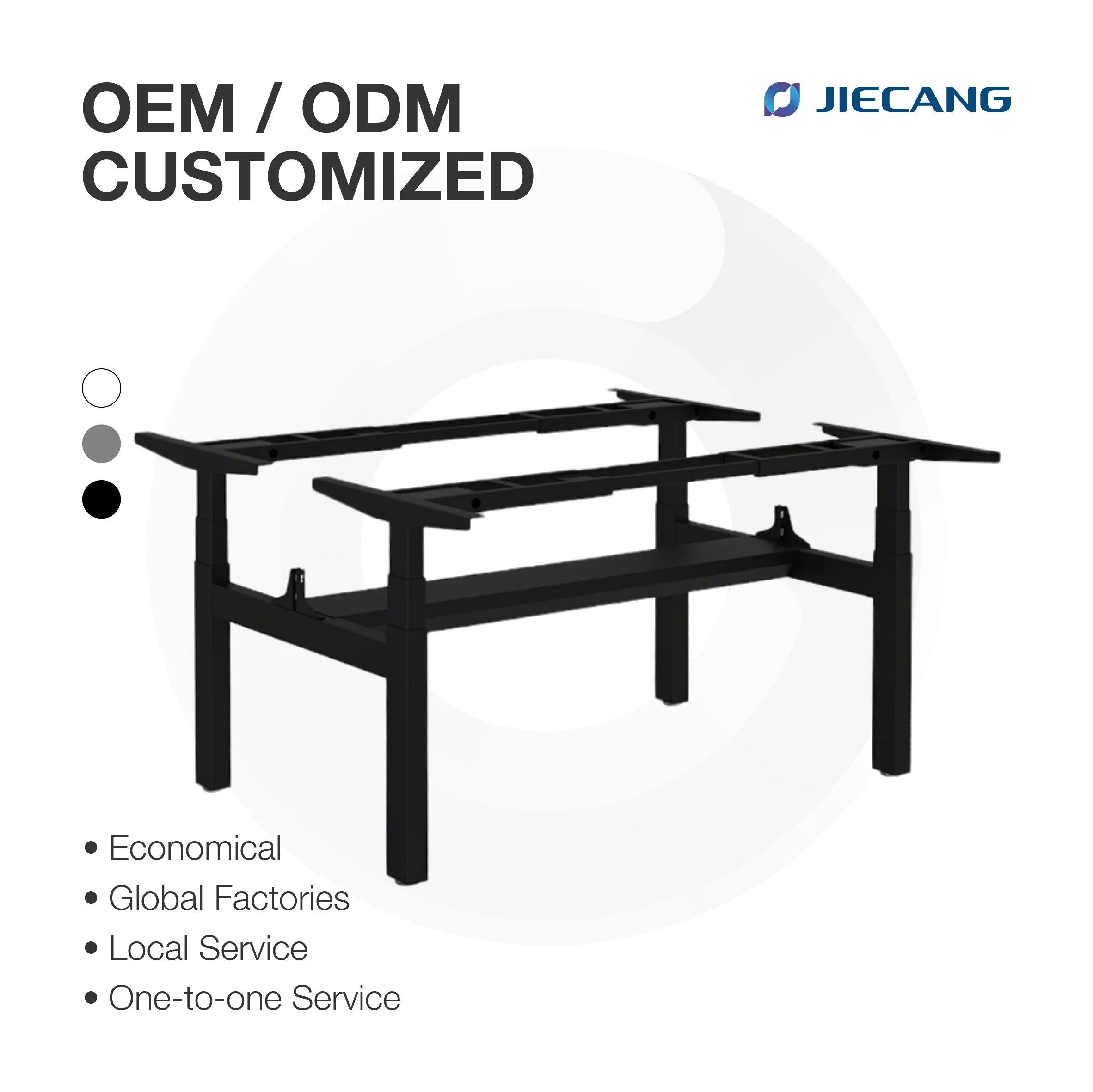 

Электрический регулируемый по высоте стол JIECANG H-frame Office 2 Workstations для работы стоя