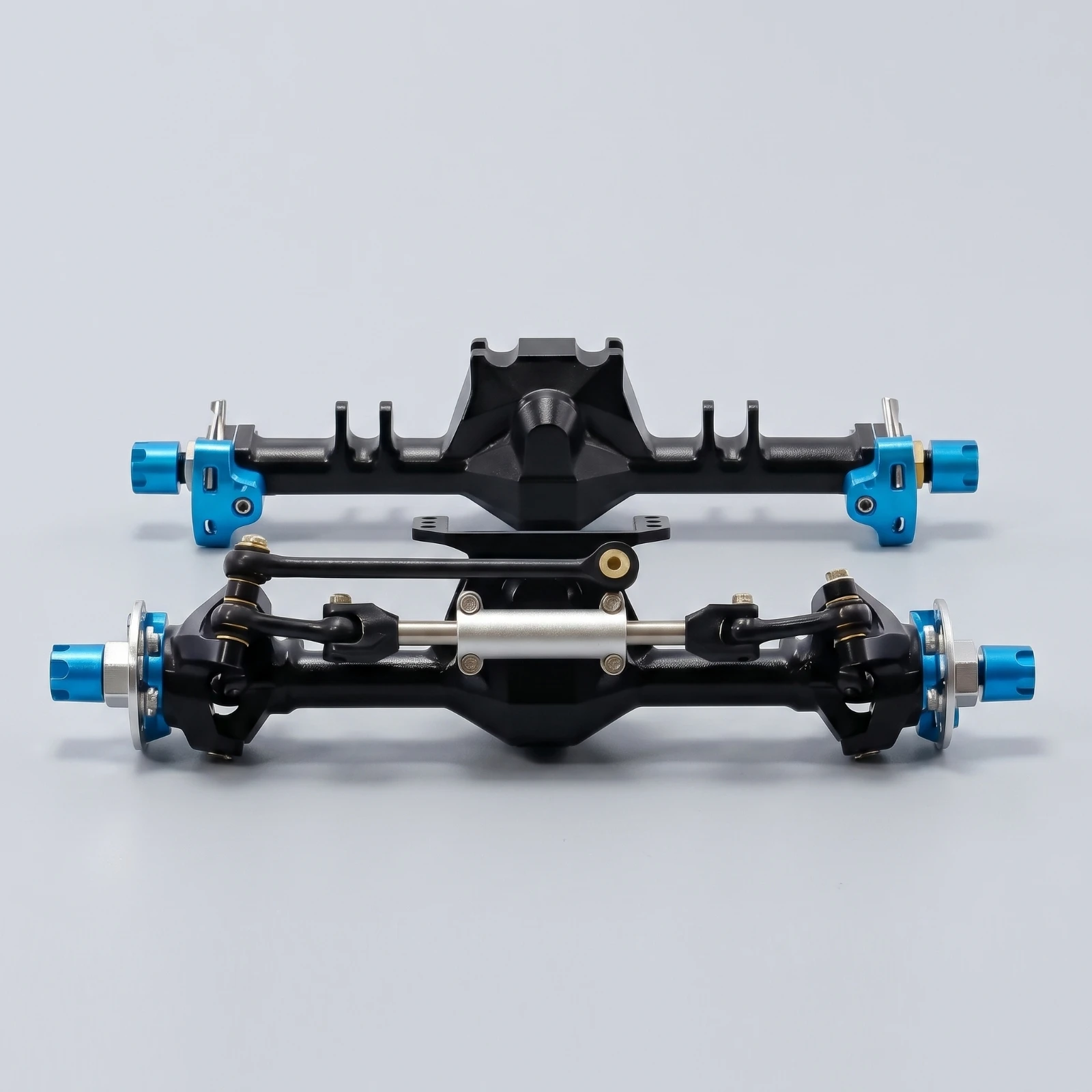 2 Pieces SCX24 Axle Assembly Rugged Front and Rear Axle Set Crawler Axles Upgrade Hardware Stable for Hobbyists