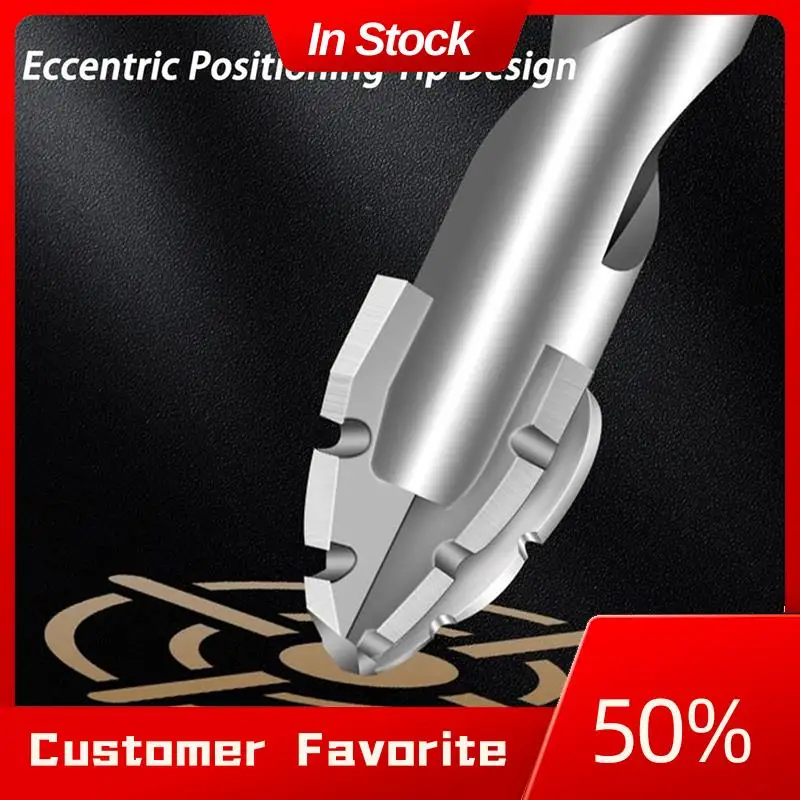 

AT03 Top Durable Wear-Resistant 8PCS Drill Bit Set, Four-Flute Sawtooth Eccentric Design For Masonry