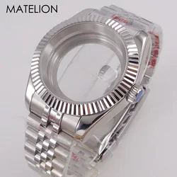 Classic Watch Case for DATEJUST Model Fit NH34 NH35 NH36 NH38 NH70 NH72 EAT2824 PT5000 SW200 4R35 100m Waterproof Jubilee Strap