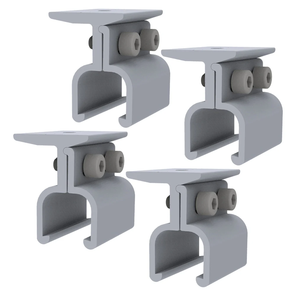 1/4Pcs Aluminum Standing Seam Clamp Roof Mounting Bracket With Stainless Steel Screws For Solar PV Panel Installation Accessorie