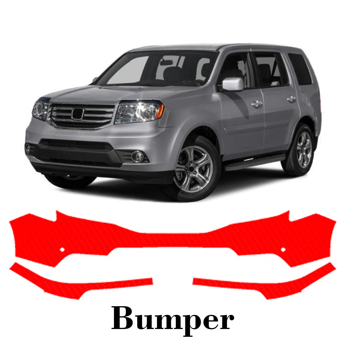 

Car Precut Paint Protection Film Front Bumper Anti-scratch Exterior TPU PPF For Honda Pilot 2012-2015