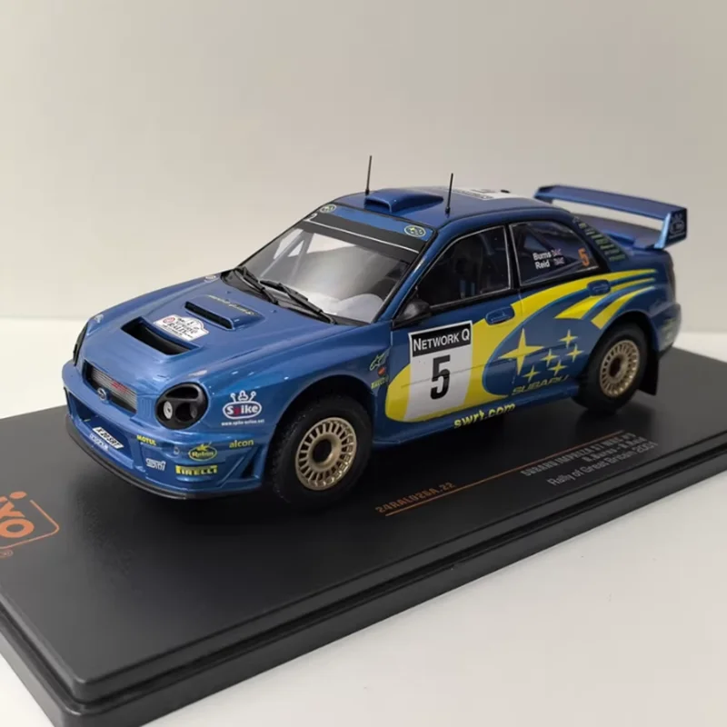 

IXO масштаб 1/24 IMPREZA S7 # 5 WRC 2001 модель автомобиля из сплава, статическая коллекция, украшенные праздничные подарки, игрушки, сувенирный подарок