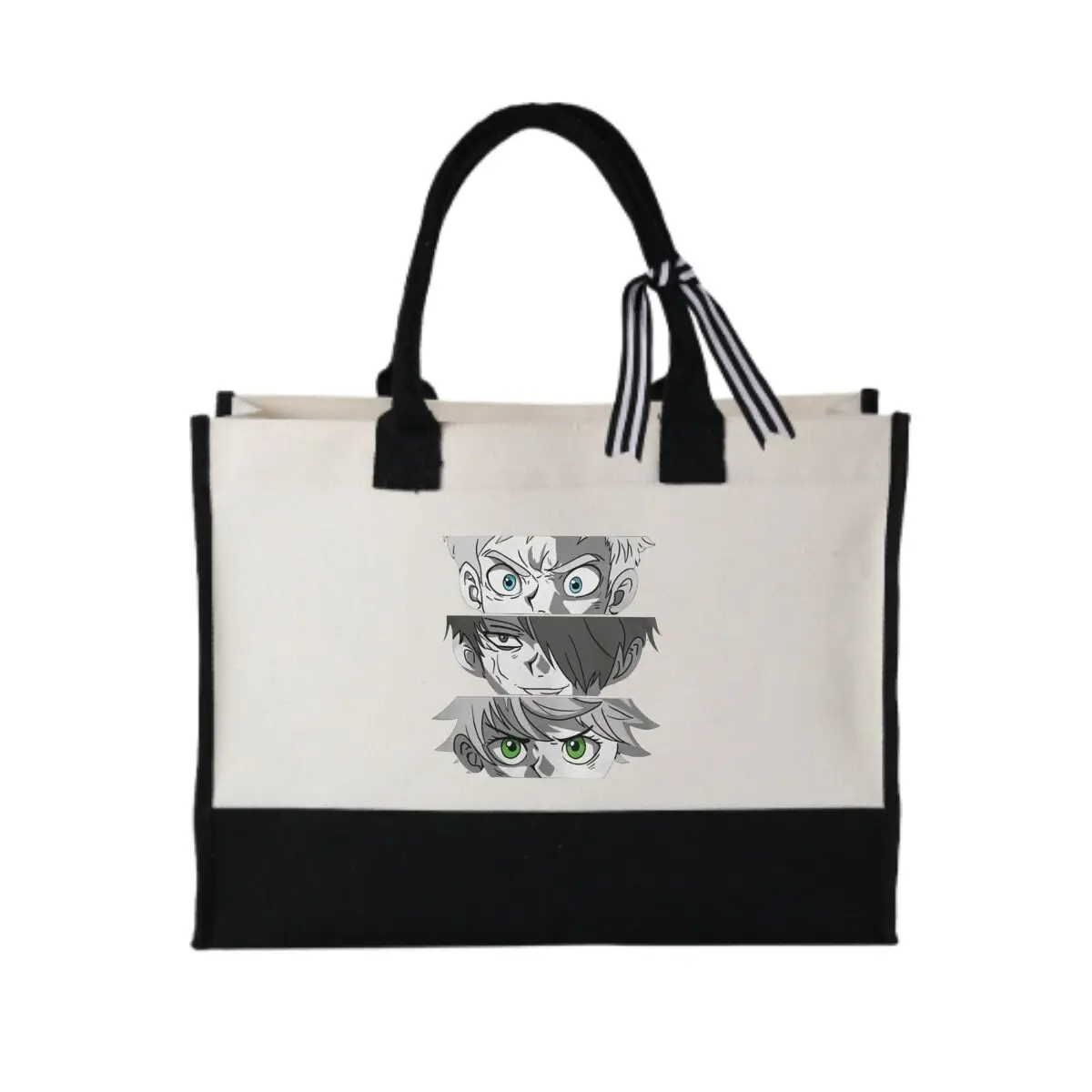 

Изображения персонажей аниме, графическая жирная лоскутная холщовая сумка для уличного художественного фестиваля, хабар