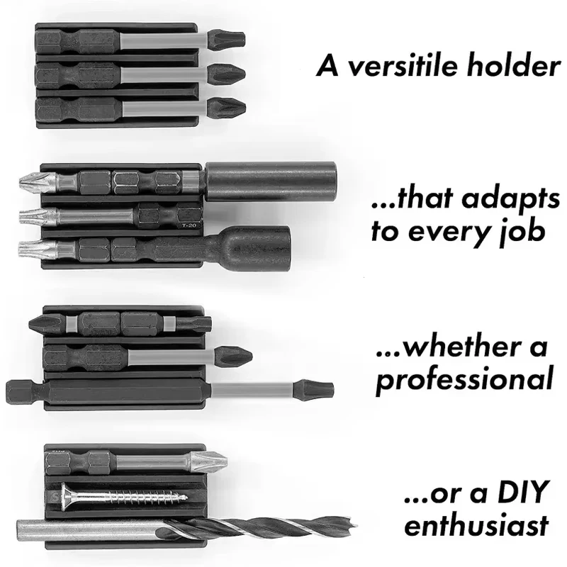 Upgraded Magnetic Bit Holder Attach to Drill Universal Magnet Screw Driver Bits Screw Holder Sleeve for Impact Driver storage