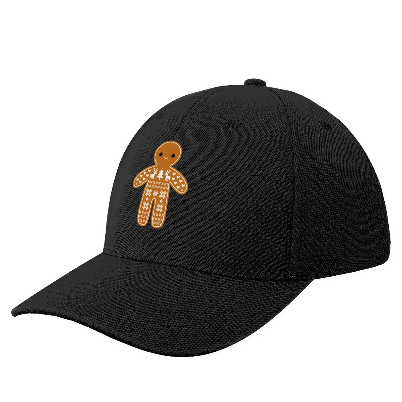 Sweater Pattern Gingerbread Cookie Baseball Cap hard hat Kids Hat Fishing cap Big Size Hat Man Women's