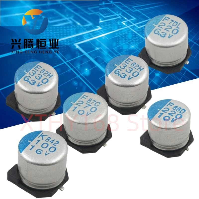 20pcs NCC Solid Capacitor SMD 2.5V 6.3V 10V 16V 82UF 100UF 180UF 220UF 330UF 390UF 470UF 560UF For Motherboard VGA NIPPON CHEMI