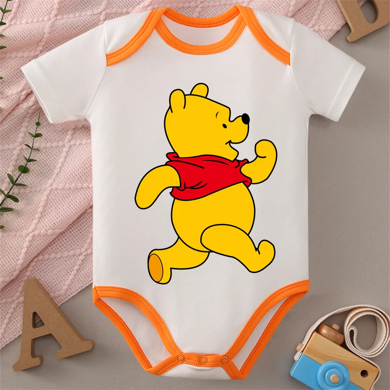 

MINISO Happy Winnie/Pirate 100% Cotton Print Baby Cloths Jumpsuit Onesie Bodysuit for 0 To 12 Months Newborn Best Gift for Baby