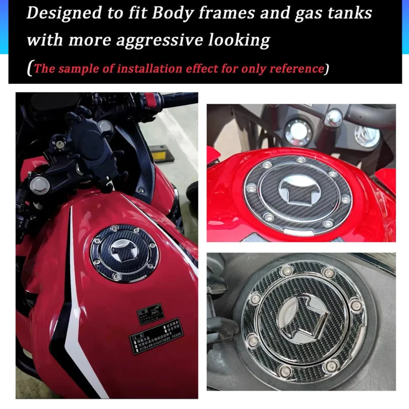 Motorcycle Fuel Tank Pad Decals Gas Cap Cover Stickers 3D Resin Gel For Honda CBF190TR Cbf190tr