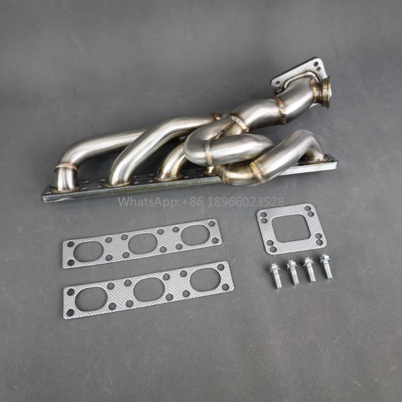 SS 304 exhaust header for BMW E36 E39 M50 M52 S50 S52 T3T4 1990-2001 turbo manifold