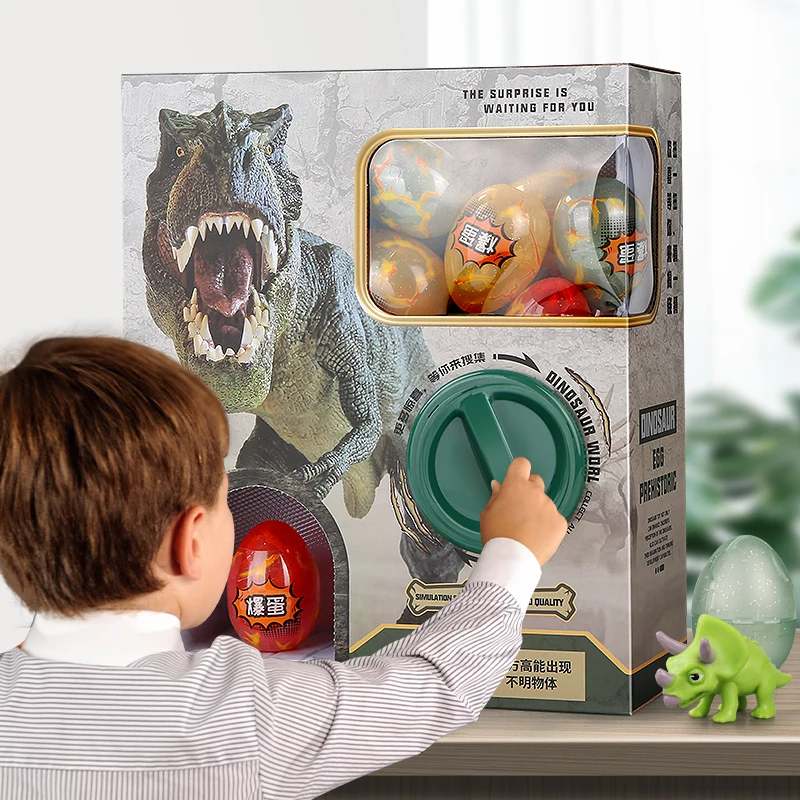 Dinosaur Toy Egg Twisting Machine Children's Little Boy Set Prehistoric Big Tyrannosaurus Girl World Real Animal Model