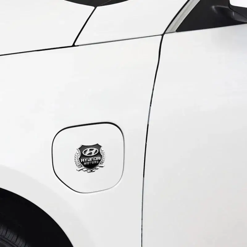 2 قطعة ثلاثية الأبعاد شعار صندوق السيارة شارة الشارات لشركة هيونداي توكسون أكسنت إلنترا سانتا في سوناتا I30 Ix35 سولاريس-ملصق الجسم Accessori #6