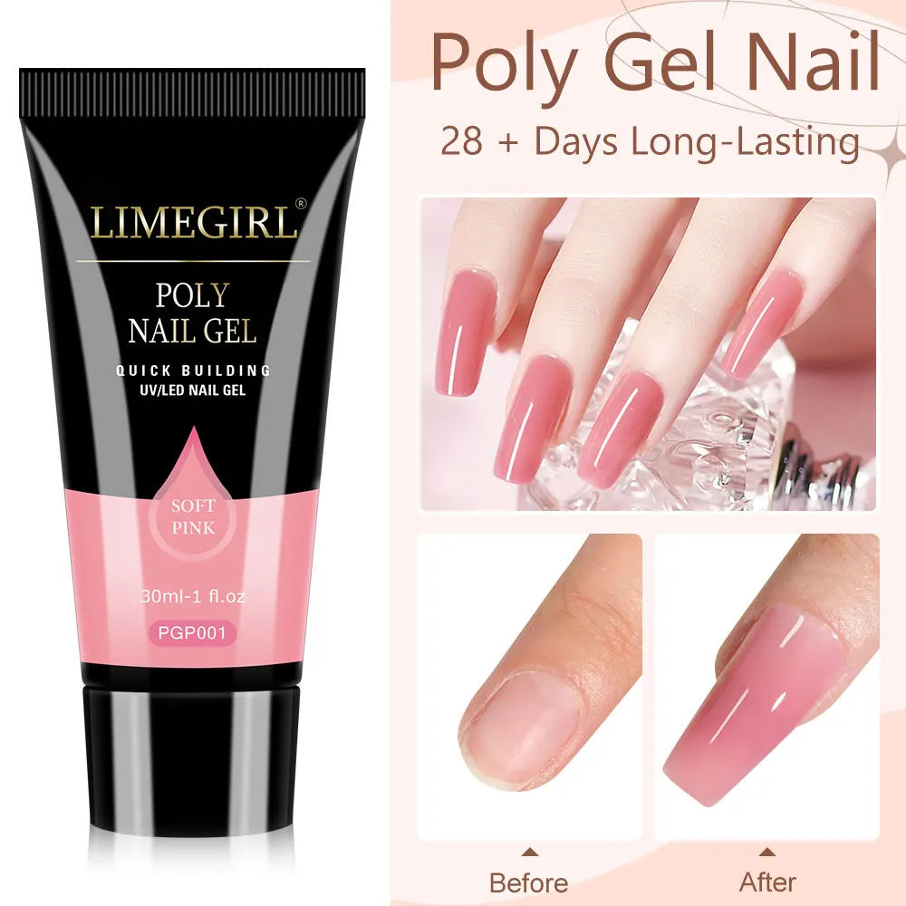 Nagel-Erweiterungsgel-Set, 15 ml, schnelles Builder-Gel mit Mini-UV-Nagellampe, Decklack/Grundlack für Maniküre, Salon, 3D-Kunst, DIY-Design-Werkzeuge