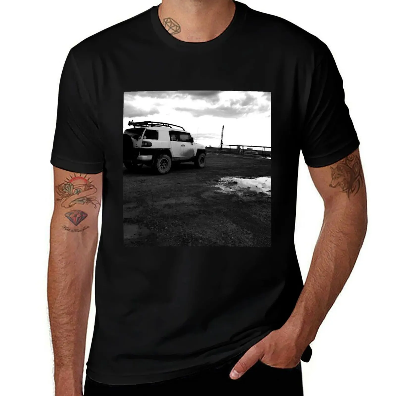 FJ Dirt Road Throwback T-Shirt Comfortable Work Wear Tee T-Shirt