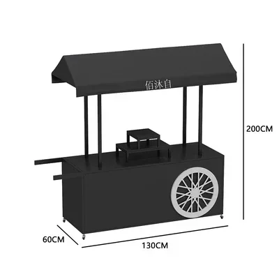 Creative Market Iron Mobile Vending Car Shopping Mall Stall Supermarket Demo Table Promotion Float
