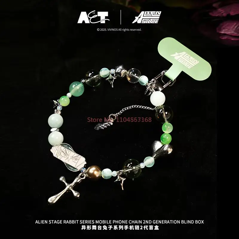 

Браслет с кристаллом и кроликом Alien Stage, серия слепая коробка, милый кулон, украшение, коллекция подарков, подлинная новинка на складе