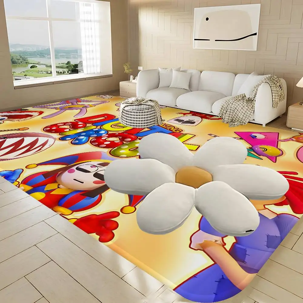 Popular Animated The A-Amazing D-Digital C-Circus Floor Mat Retro Multiple Choice Living Room Kitchen Rug Non-Slip Modern Decor