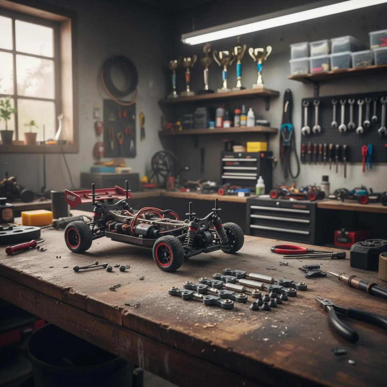 

Комплект из 6 анодированных металлических тяг для радиоуправляемых моделей автомобилей масштаба 1/12, точное изготовление для гонок