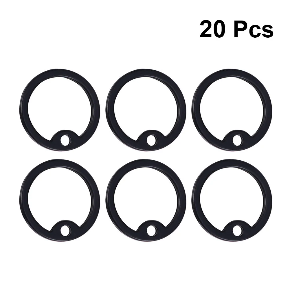 12pcs Creative Dog ID Tag Silencers Silicone Practical Mute Circle Pet Supplies Pet Tag Silencers