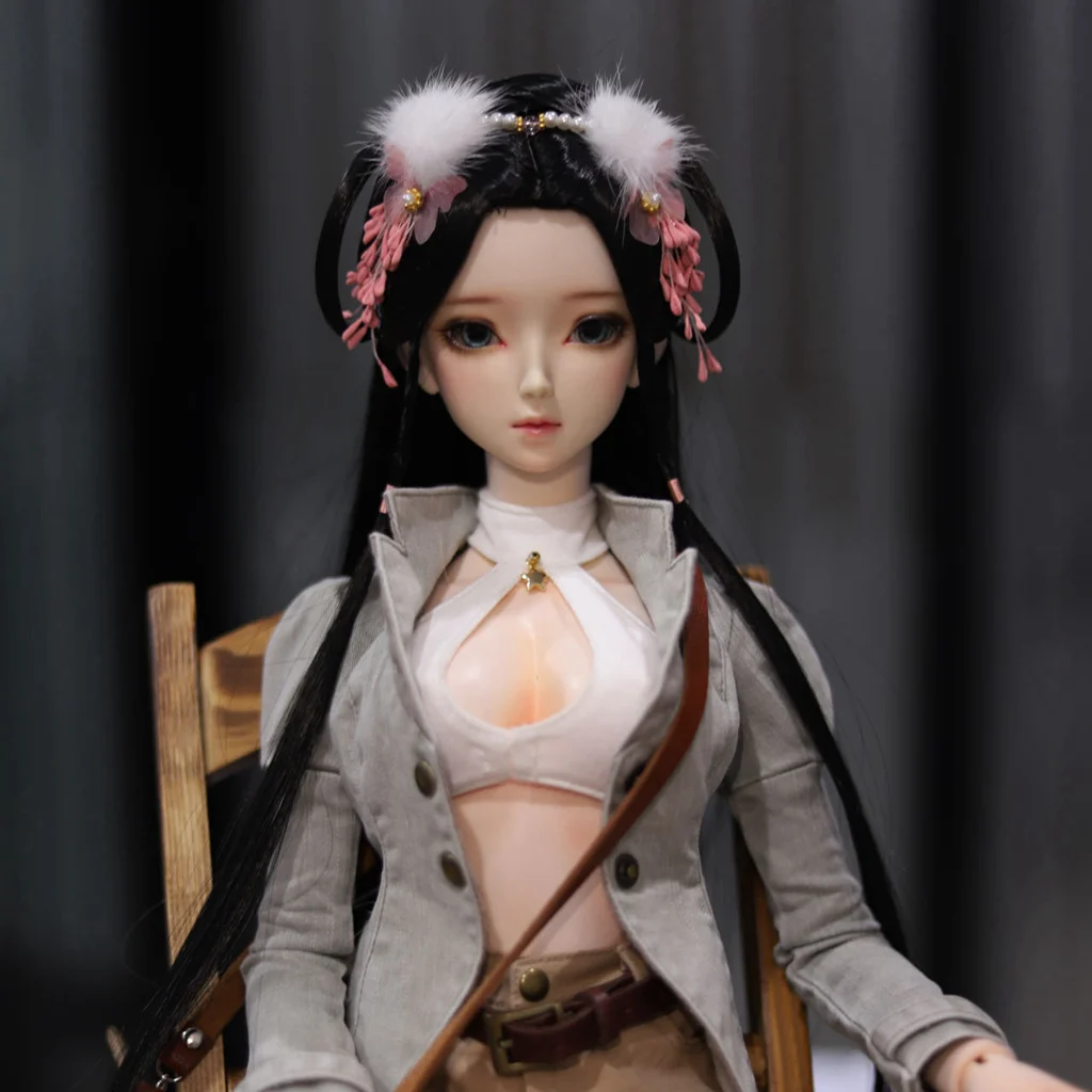 

1/6 1/4 1/3 Масштаб BJD Парики Древний Костюм Ханфу Винтаж Фея Длинные Волосы Парик Для YOSD MSD SD13 Девушка SSDF Кукла Аксессуары A1397