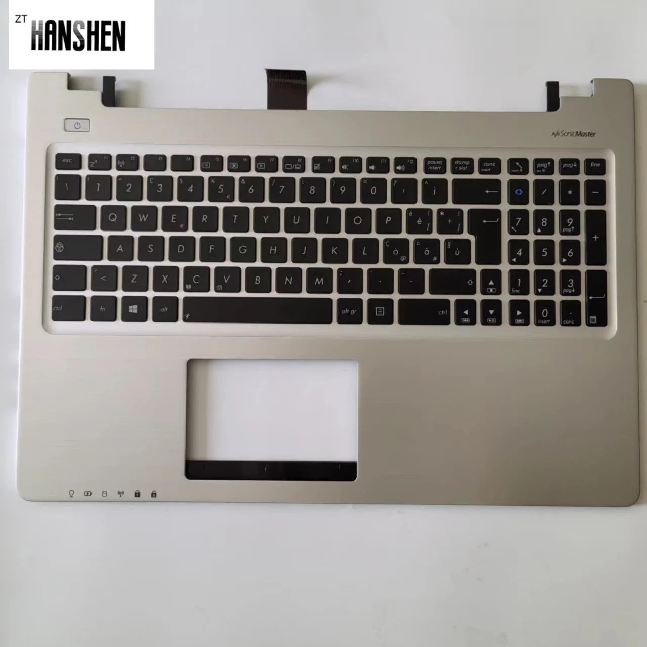 Hanshen FR GR TR มัน UK คีย์บอร์ด aptop สำหรับ Asus K56 S550 K56CB S56 R505C S550CB K56CM S56C แป้นพิมพ์ A56CB A56C พร้อมฝาครอบ