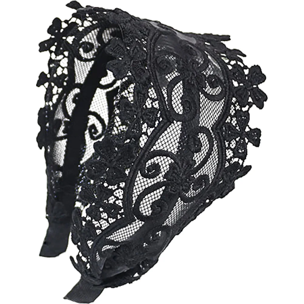 

Wide Headband For Women Lace Hairband Party Headdress Vintage Hair Hoops Wedding Hairpiece Girl Hair Accessories