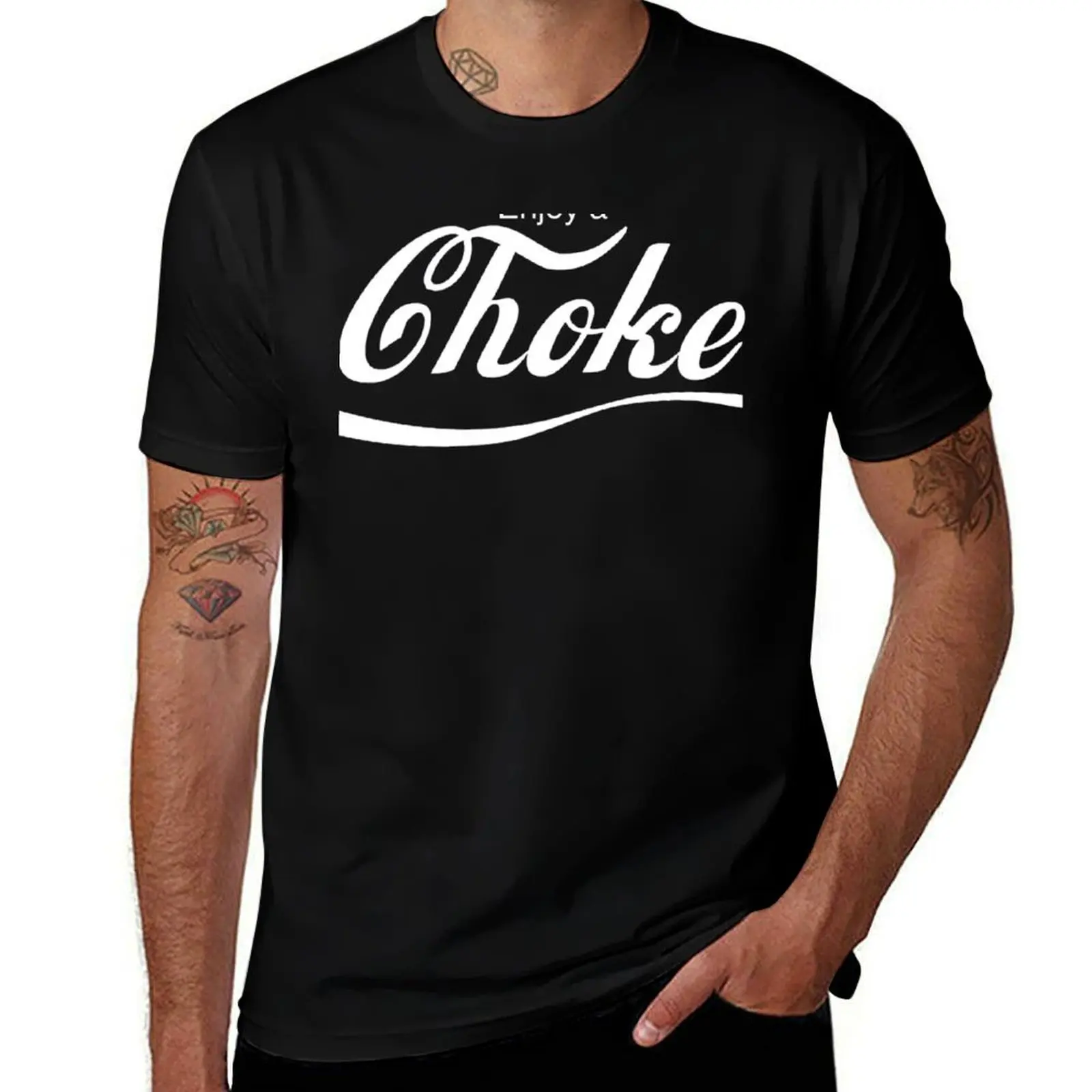 

Enjoy a Choke Classic T-Shirt Work Basic Short Sleeve Top