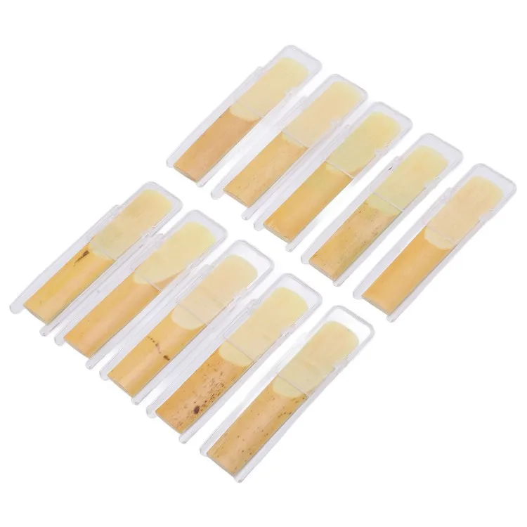 

10PCS Tenor Saxophone Reed B Flat Natural Odorless Non Toxic Uncut Saxophone Accessories for Musician