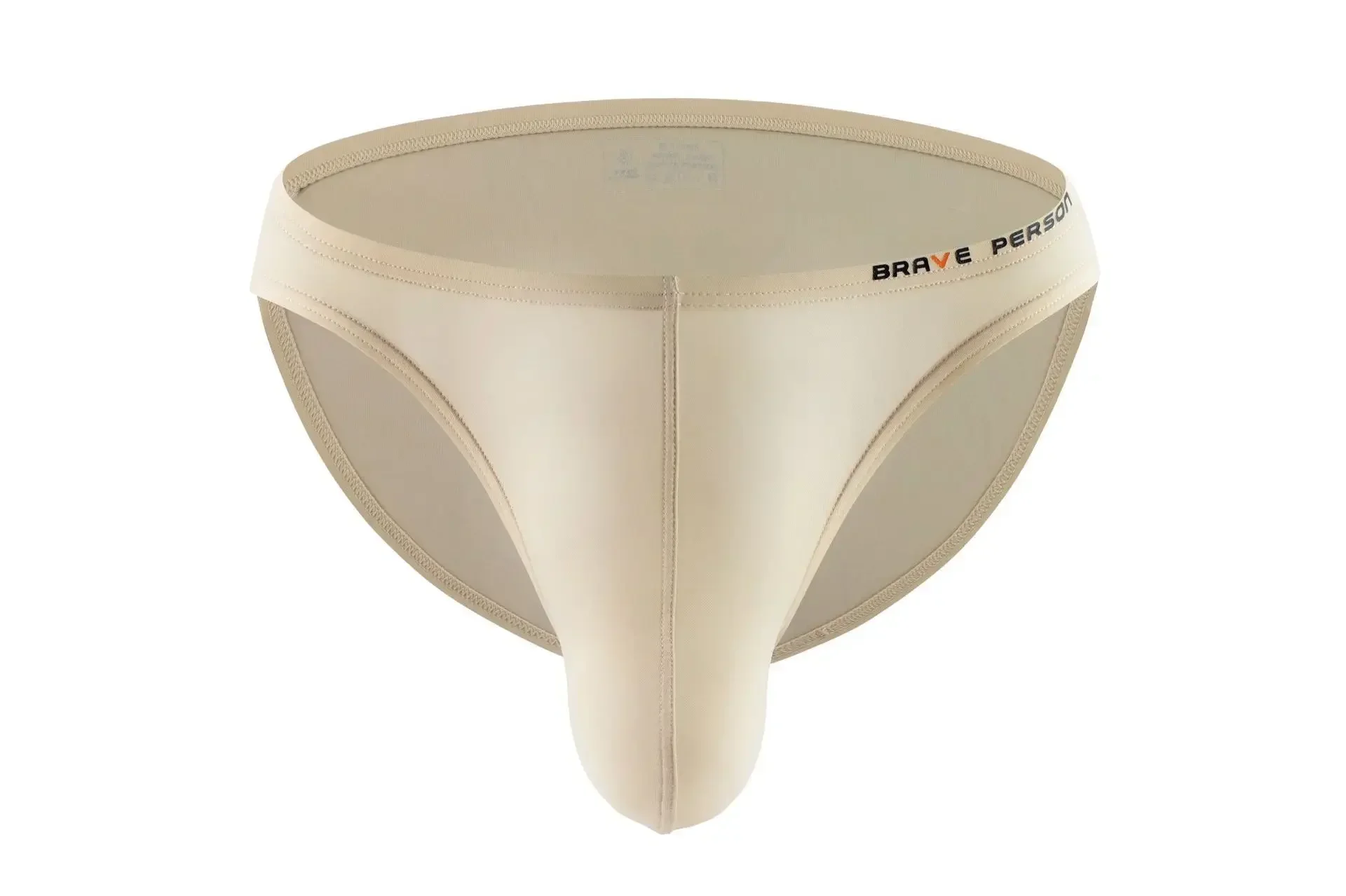 

Men's Solid Color Brief Underwear Breathable Ice Silk Tanga Gays Low Rise U Convex Pouch Comfort Stylish Soft Daily Wear for Men