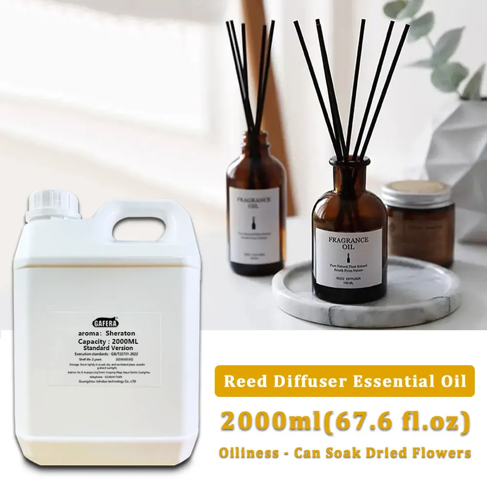 GAFERA 2000ml(67.6 fl.oz) Sheraton/Wild Bluebell Diffuser Supplements Essential Oil, For Reed Diffuser & Fireless Aroma Diffuser
