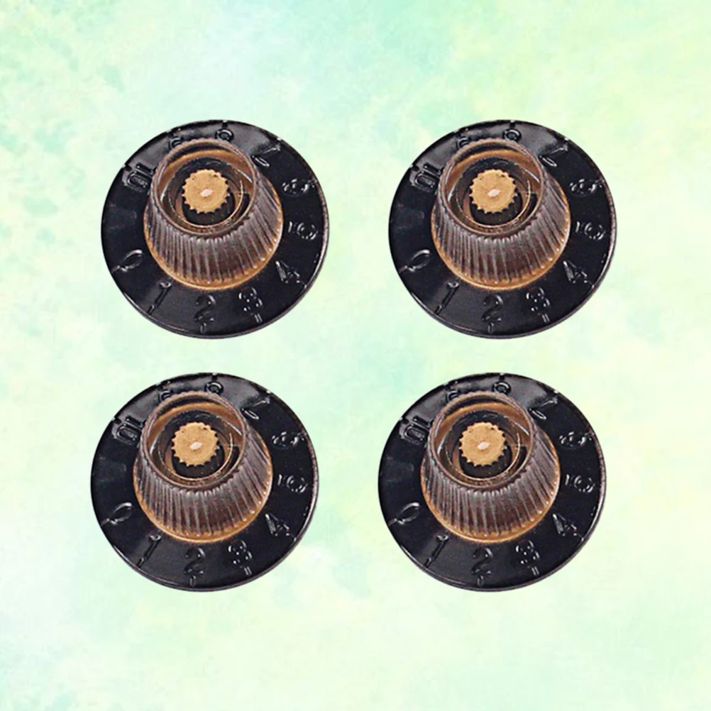 

4 Pcs High Neck Knob Head Guitar Knobs for Amplifier Replacement Effect Pedal Control
