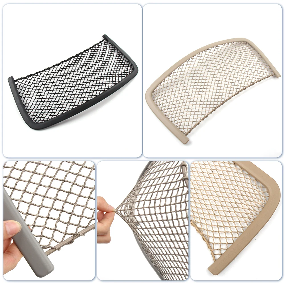 1669100003 Front Rear Car Seat Back Storage Bag Mesh Net Car Storage Hanging Bag For Mercedes Benz ML GL GLS GLE W166 W164 W251