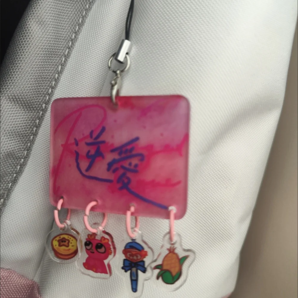 الانتقام الحب المفاتيح CP الاكريليك الطباعة قلادة ظهره اكسسوارات كيرينغ TIANXUNING ZIYU المشجعين جمع هدية عيد ميلاد #3