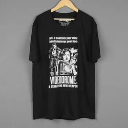 Videodrome T-Shirt David Cronenberg Scanners  The Fly 80S Horror Movie Cult Men's Clothing Short Sleeve Tee Shirt