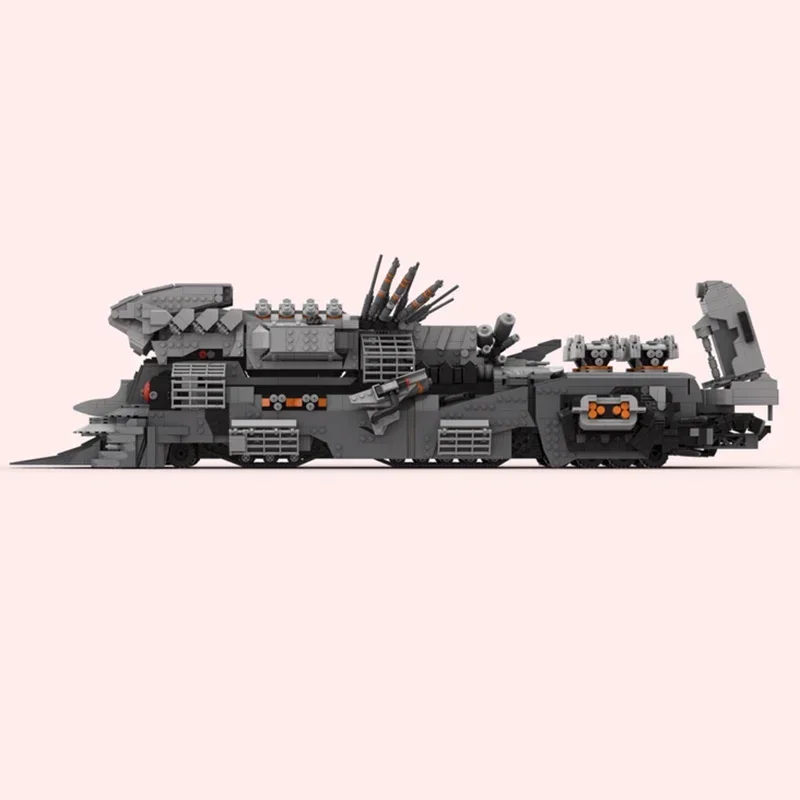 Moc-モジュラーウォーゲームモデル構築レンガ,moc Vi、武装した電車の技術、クリスマスのおもちゃ、DIYギフトセット、組み立て、人気