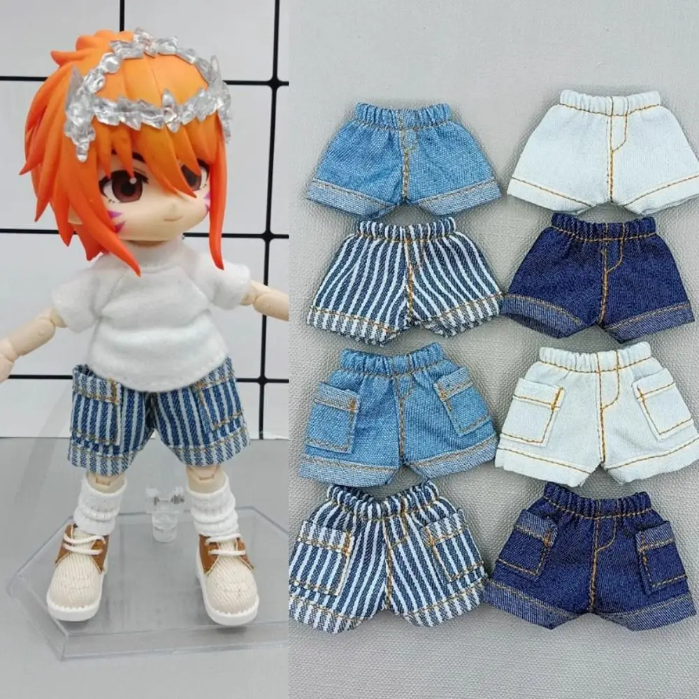 

Fashion Doll Clothes Cute 8 Colors Jeans Short Mini Doll Accessories for 1/11 OB11/Obitsu11Dolls/1/12Bjd Doll