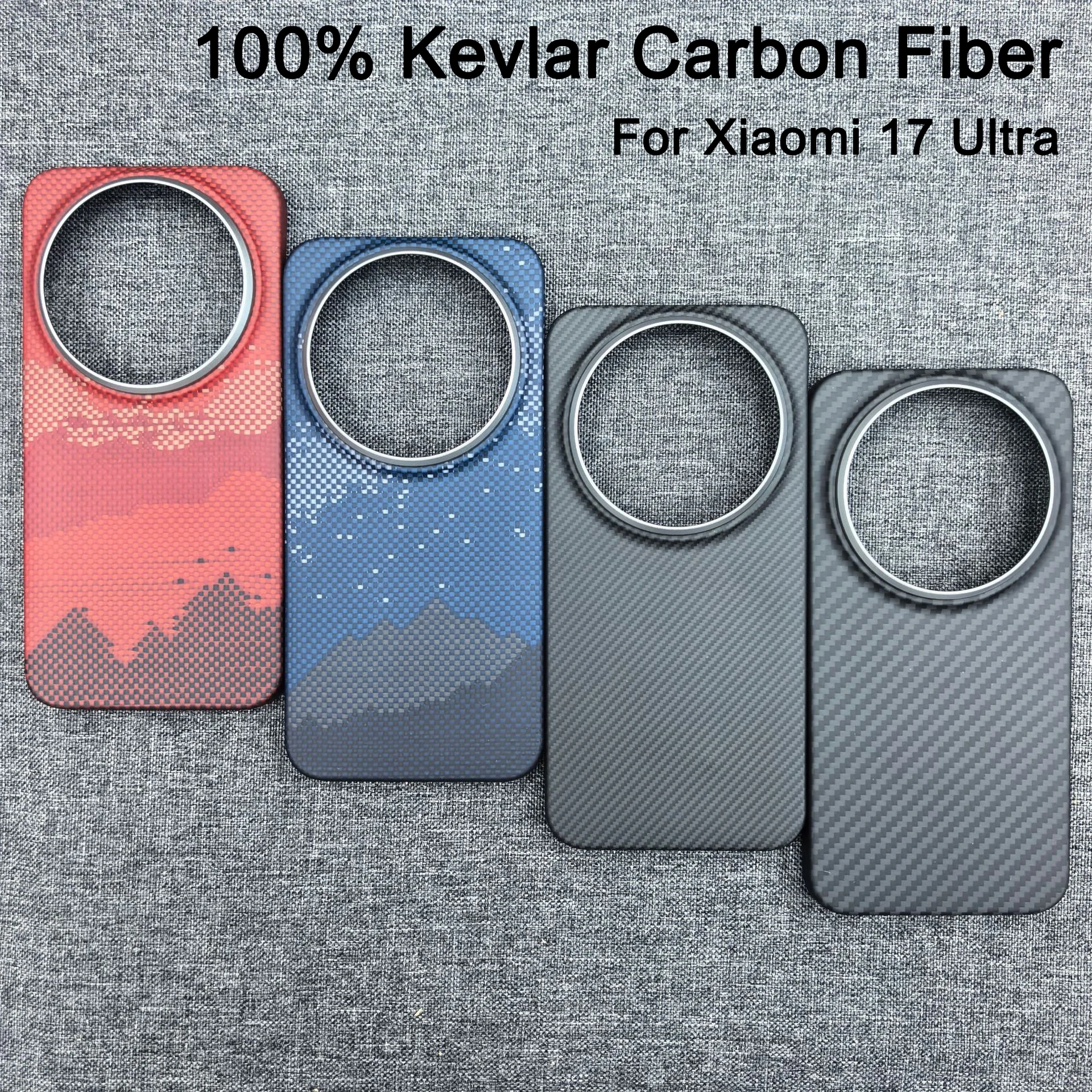 

100% Kevlar Aramid Carbon Fiber Case For Xiaomi MI 17 Ultra LEITZPHONE With Magsafe Luxury Cover Magnetic Ultra-Thin Back Case