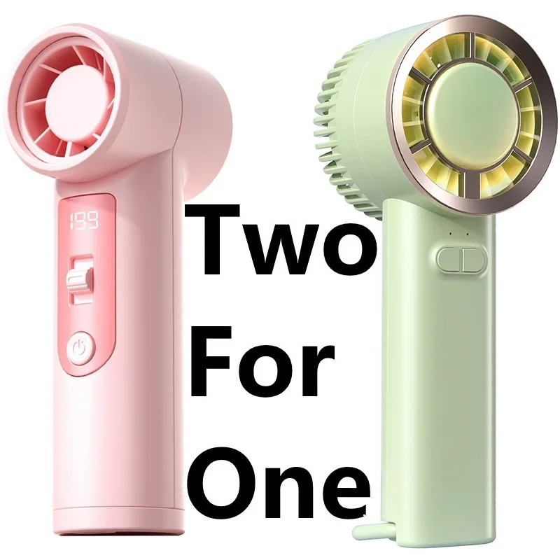 [اشتري واحدة واحصل على واحدة مجانًا] مروحة Xiaomini المحمولة المحمولة الصغيرة القابلة لإعادة الشحن طويلة المدى عالية الرياح الهواء المنزلي