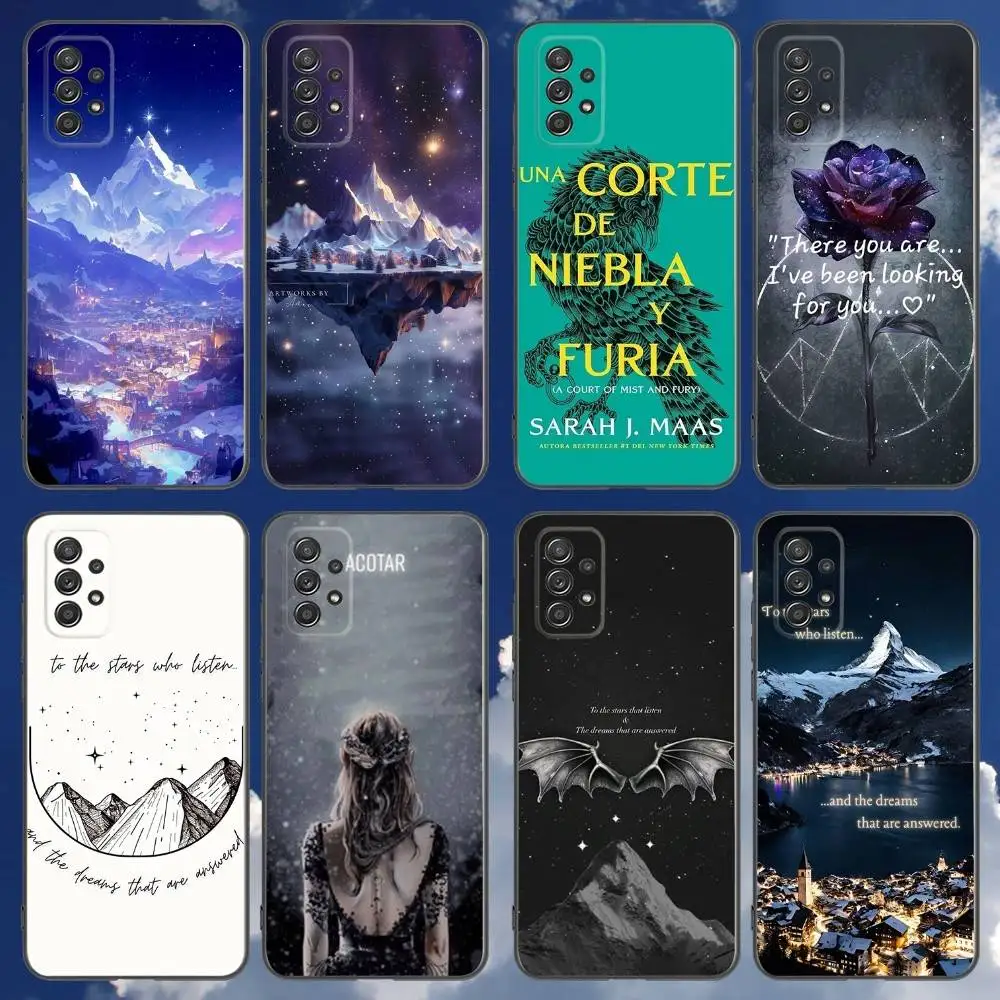 

A Court of Mist and Fury Phone Case For Samsung Galaxy A 91,80,73,72,71,53,52,51,22,5G Shockproof Soft Black Cover