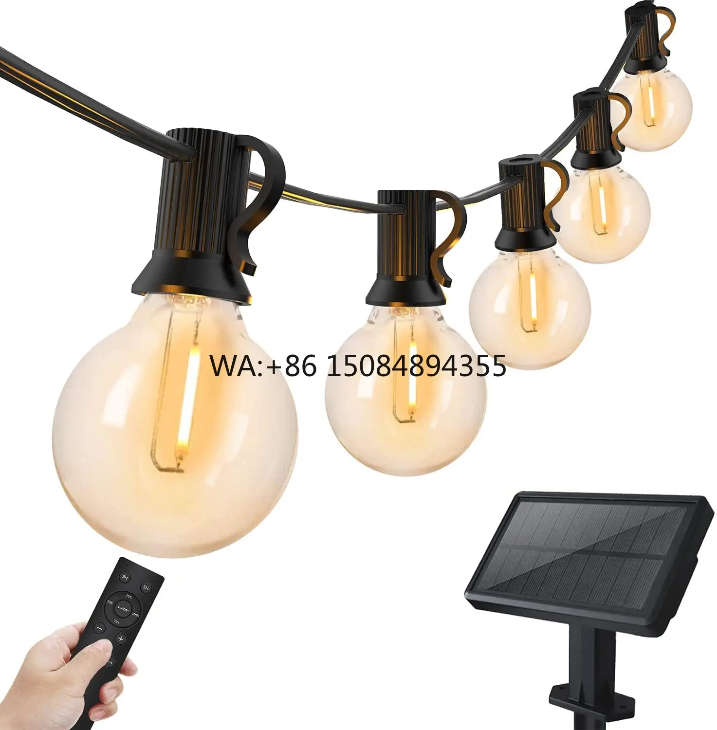 LED Ball Shape String Light Bulb Standard 2700K Soft Warm White for Festival Decoration
