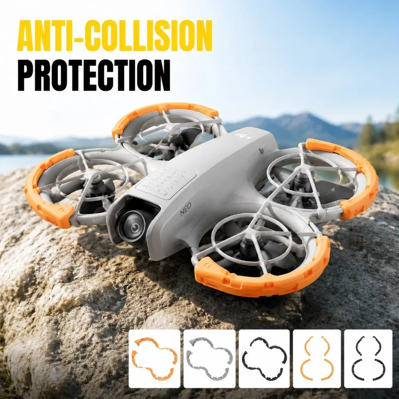 Gimbal Bumper Propeller Protective Cover Compatible with DJI NEO2 Drone Camera Anti‑Collision Ring Light‑Weight Flight Guard