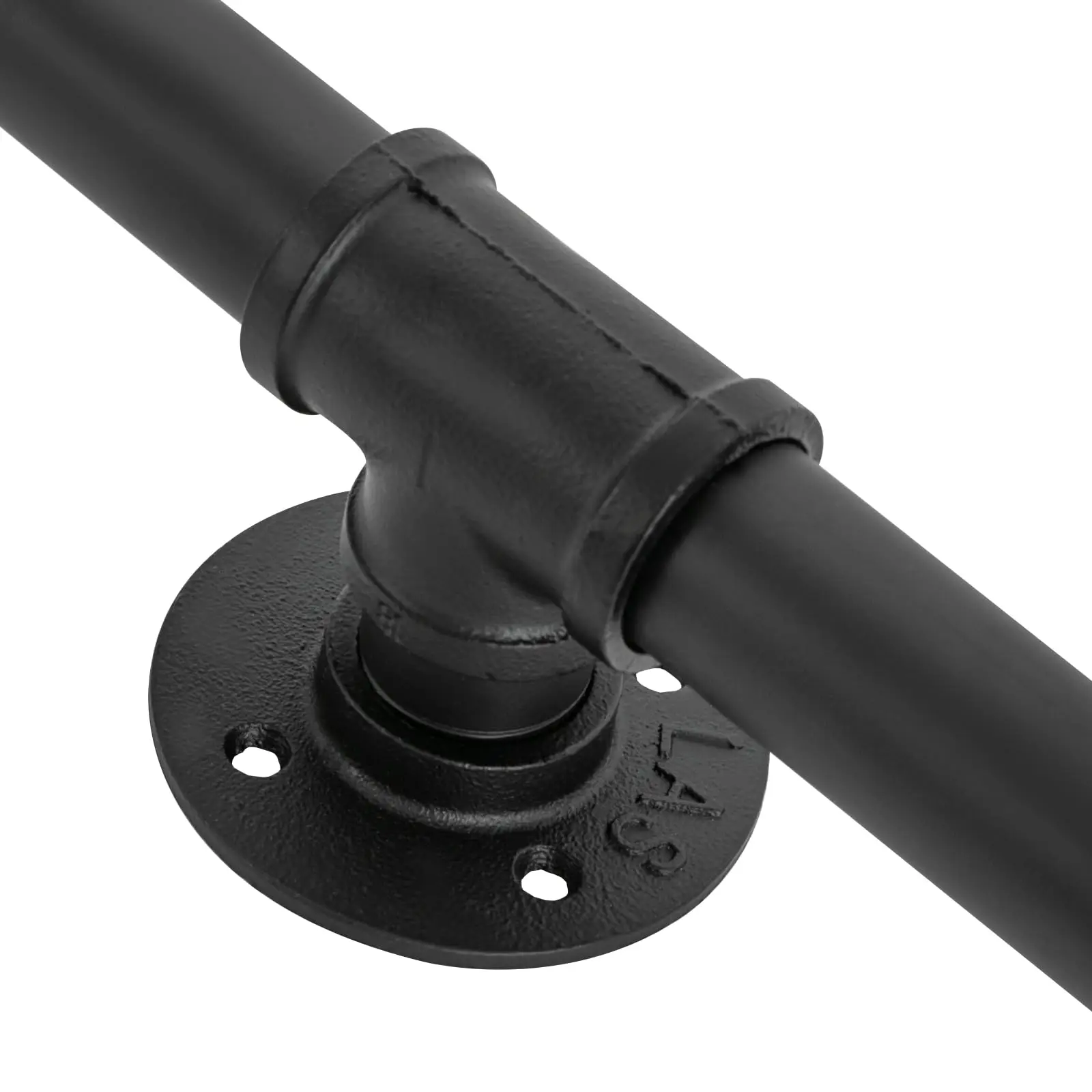 Stair Handrail, 9ft Metal Staircase Handrail, Industrial Hand Rail, Stair Railing, Stair Pipe Handrail, Non-Slip Stair Handrail