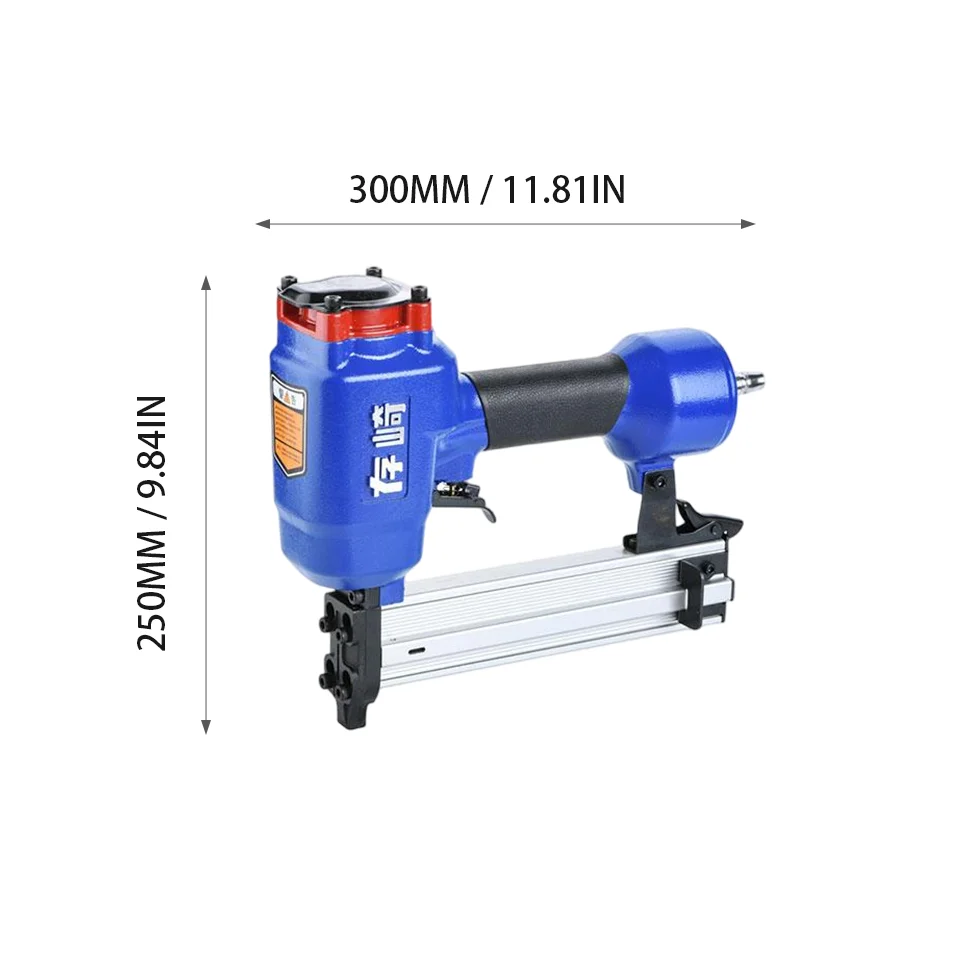 Cunqi St38 Pneumatic Nail Gun, Single-Pack, Continuous Nailing Without Jamming, Precise and Durable, Non-Slip Body, for Cement, Cable Ducts, Woodworking, Furniture Installation, Ceiling Construction, Hardware Pneumatic Tools, Hot Sale during the First Five Days of May